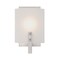 Westinghouse Fixture Wall 60W Enzo James, Brushed Nickel Forsted Curved Glassass 6369500 - alternate 1